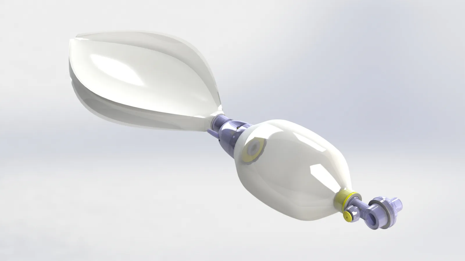 Bag-valve-mask resuscitator render